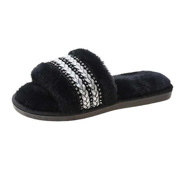 Faux Fur Slippers