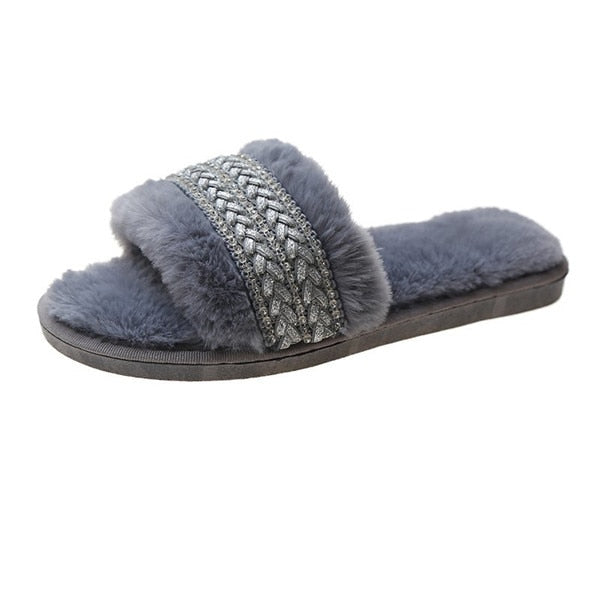 Faux Fur Slippers