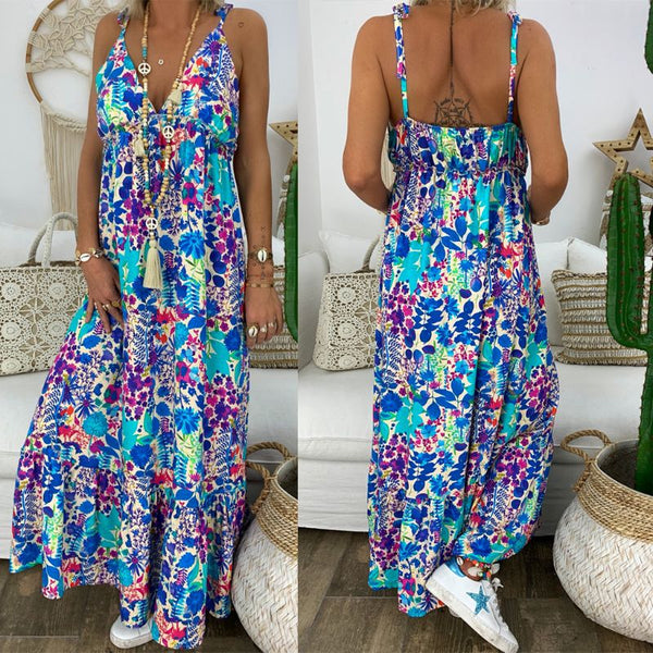 Boho Floral Maxi Dress