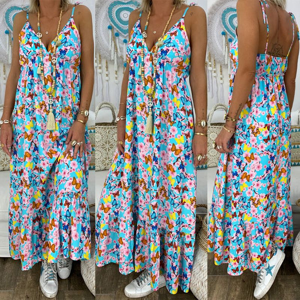 Boho Floral Maxi Dress