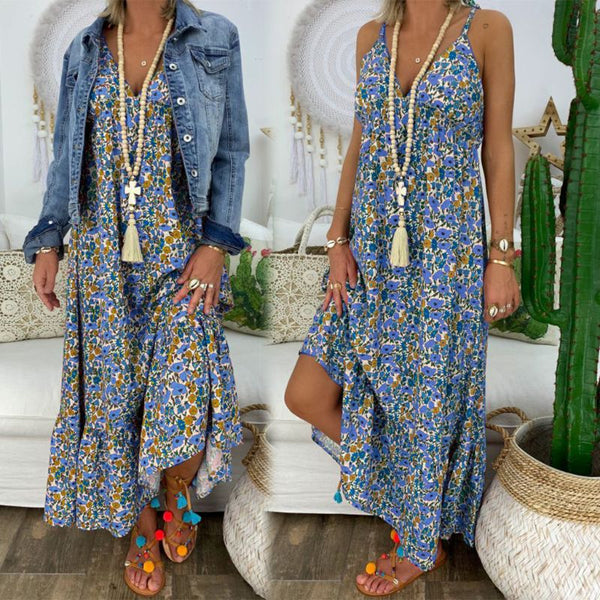 Boho Floral Maxi Dress